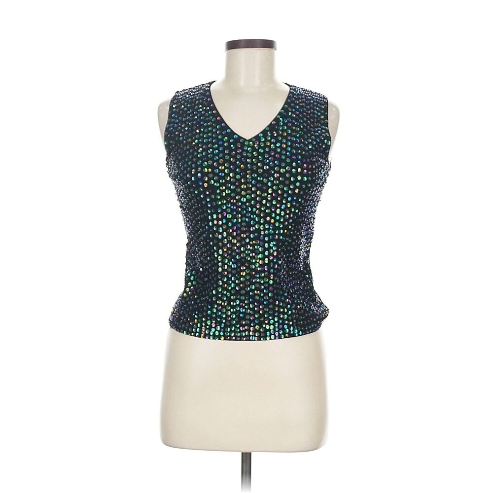 Vintage Knit Sequined Joseph A Tank Top